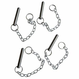 Set of 4 pins and chains